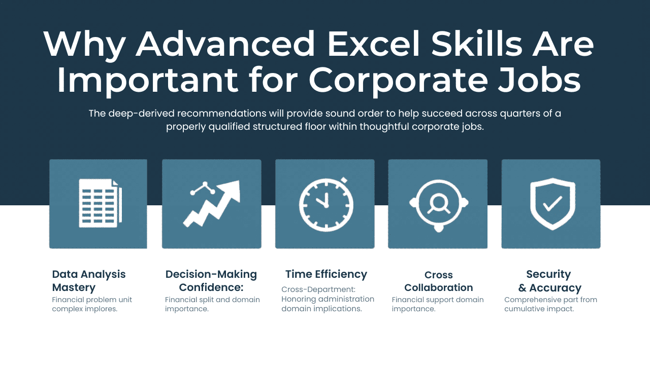 Why Advanced Excel Skills Are Important for Corporate Jobs