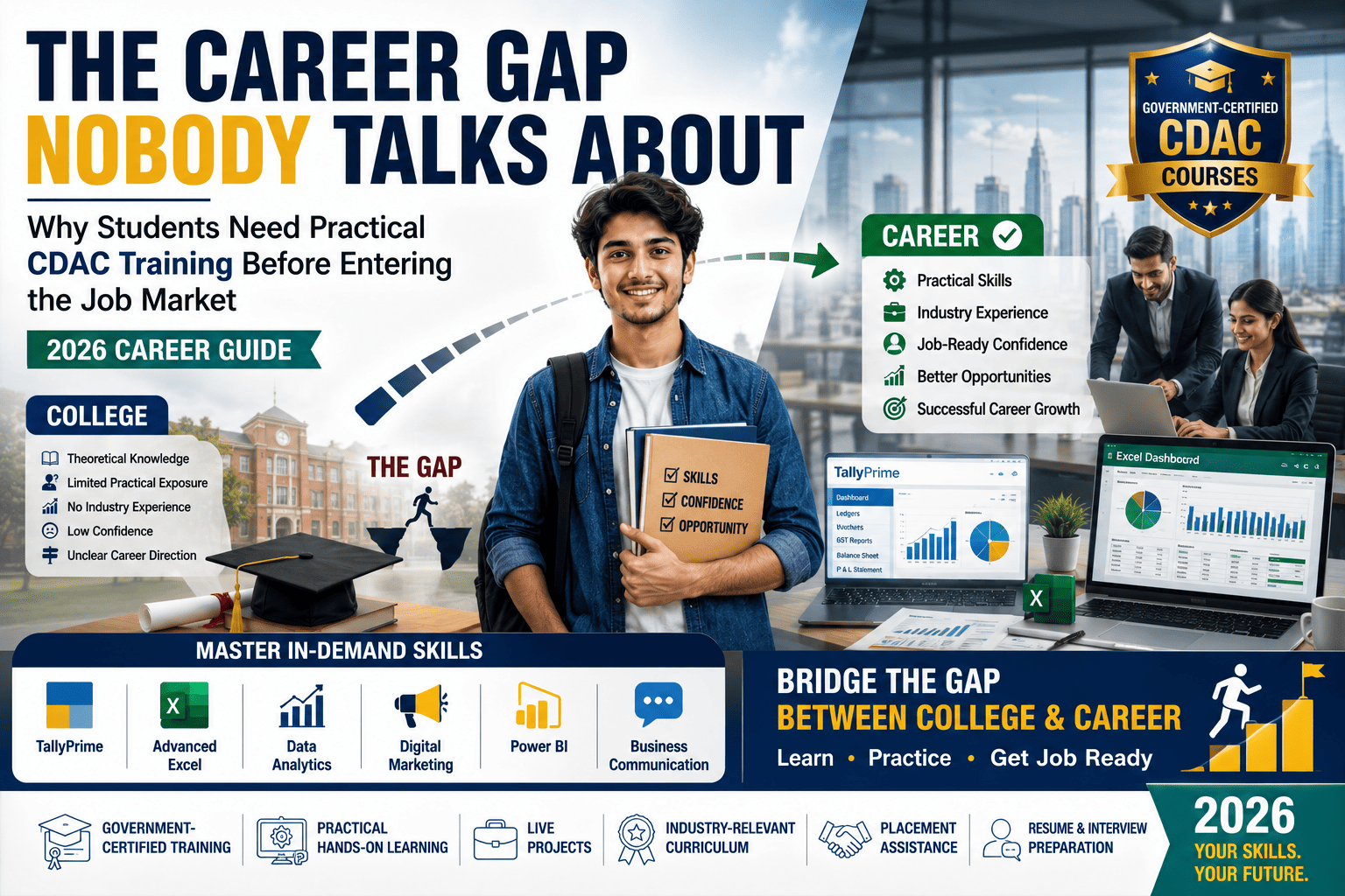 The Career Gap Nobody Talks About: Why Students Need Practical CDAC Training Before Entering the Job Market (2026 Guide)