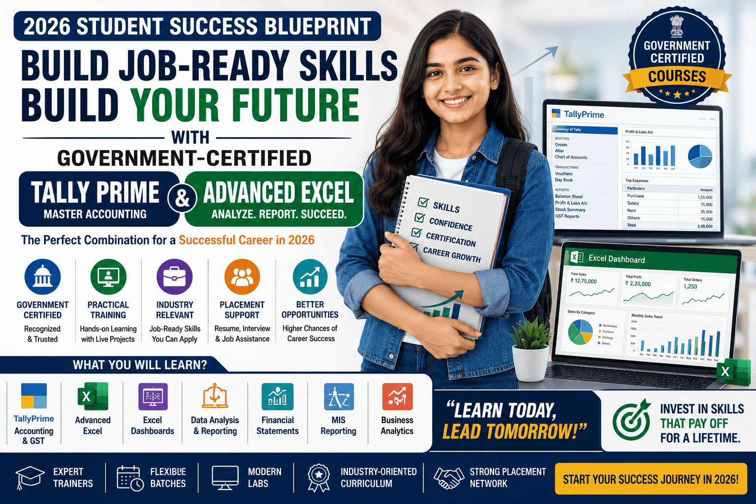 2026 Student Success Blueprint: Government-Certified TallyPrime & Advanced Excel Courses for Job-Ready Skills