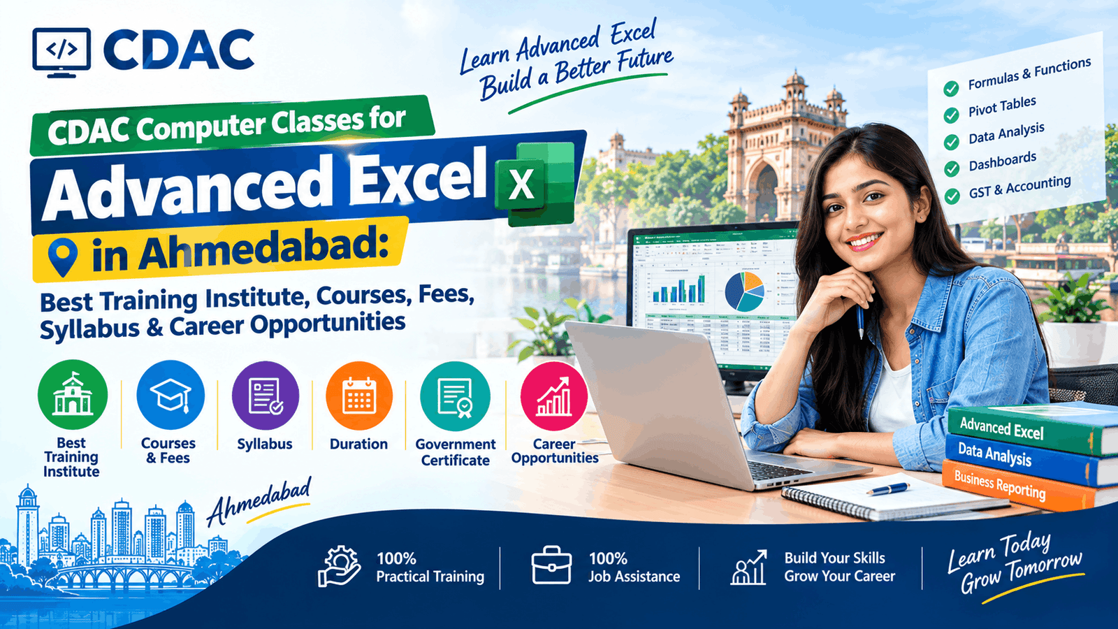 CDAC Computer Classes for Advanced Excel in Ahmedabad