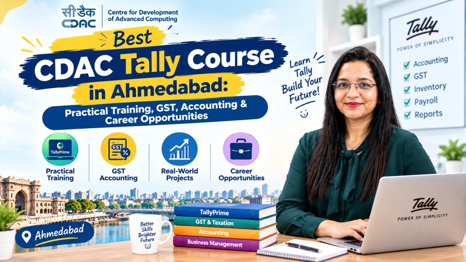 Best CDAC Tally Course in Ahmedabad: Practical Training, GST, Accounting & Career Opportunities