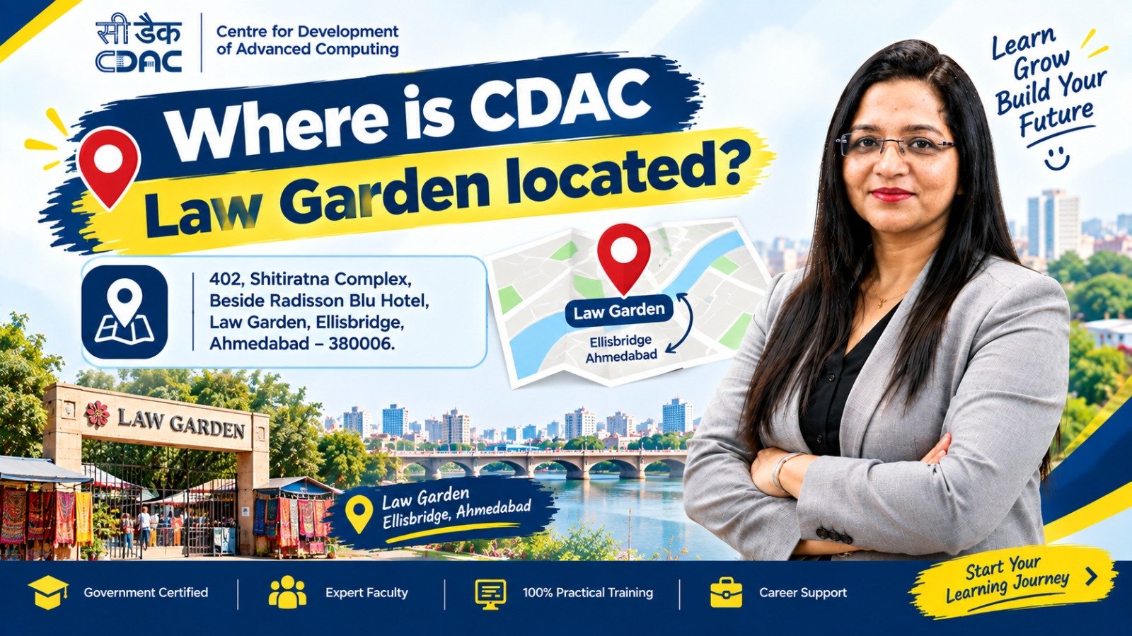 Where Is CDAC Law Garden, Ahmedabad Located? Complete Location Guide