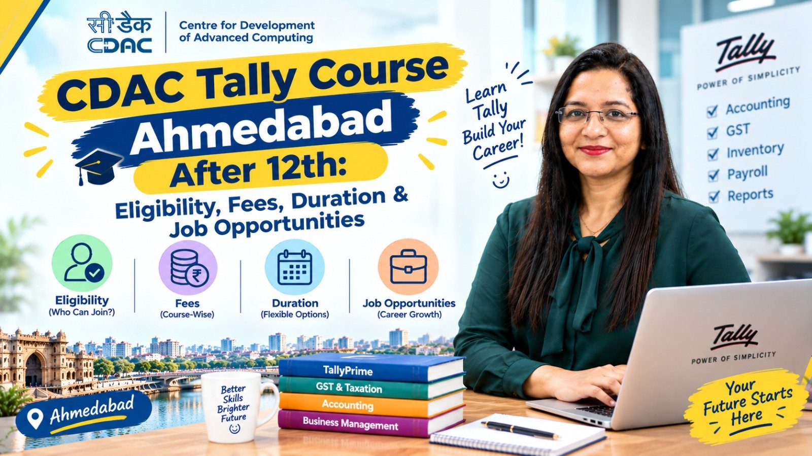 CDAC Tally Course Ahmedabad After 12th: Eligibility, Fees, Duration & Job Opportunities