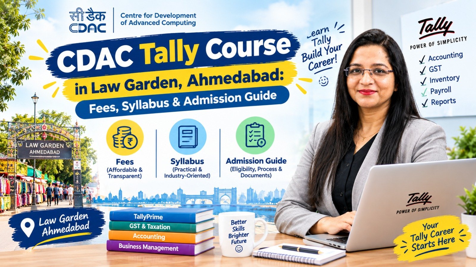 CDAC Tally Course in Law Garden Ahmedabad: Fees, Syllabus & Admission Guide